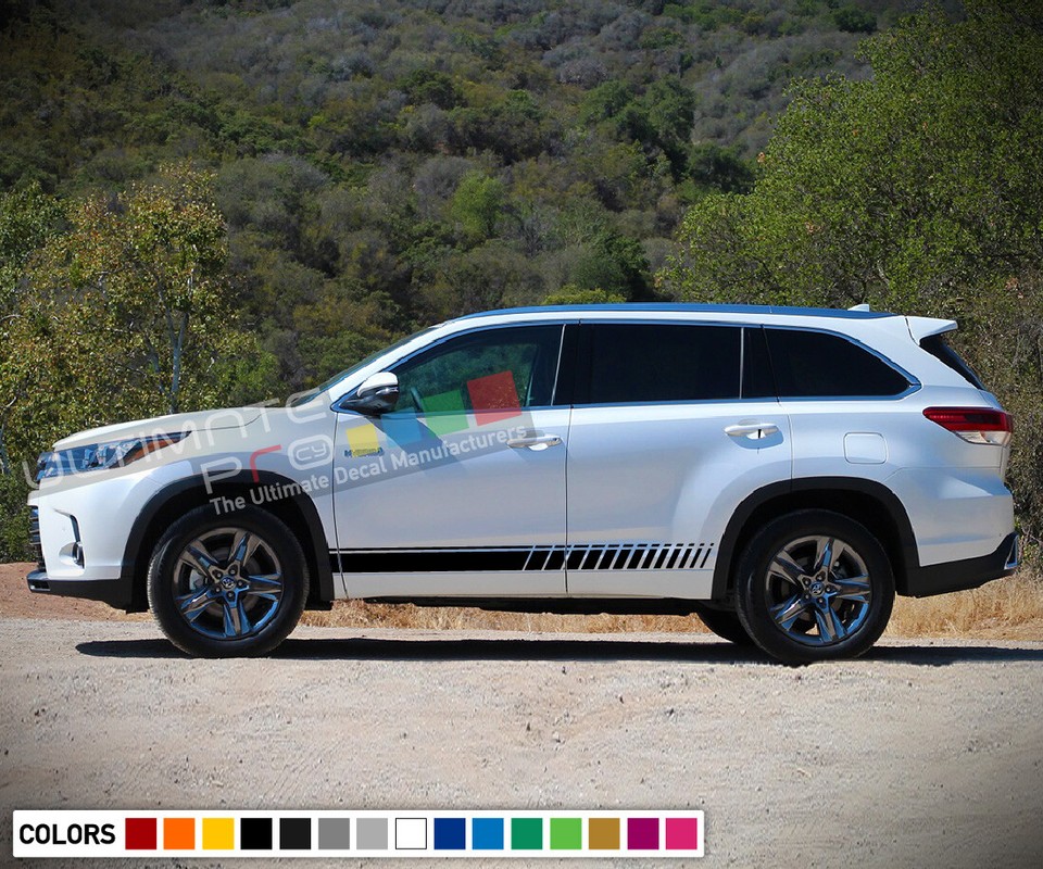 Sport stripes Decal for Toyota Highlander Sticker Graphic Design kit ...