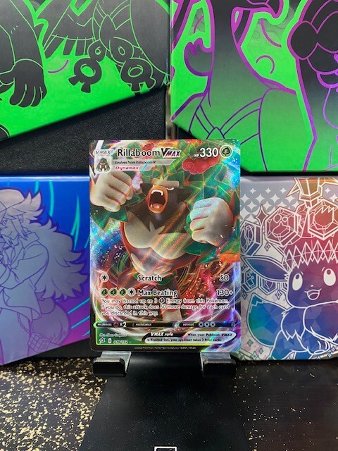 Rillaboom VMAX (Ultra Rare) 018/192 Swsh02: Rebel Clash Holo NM/M