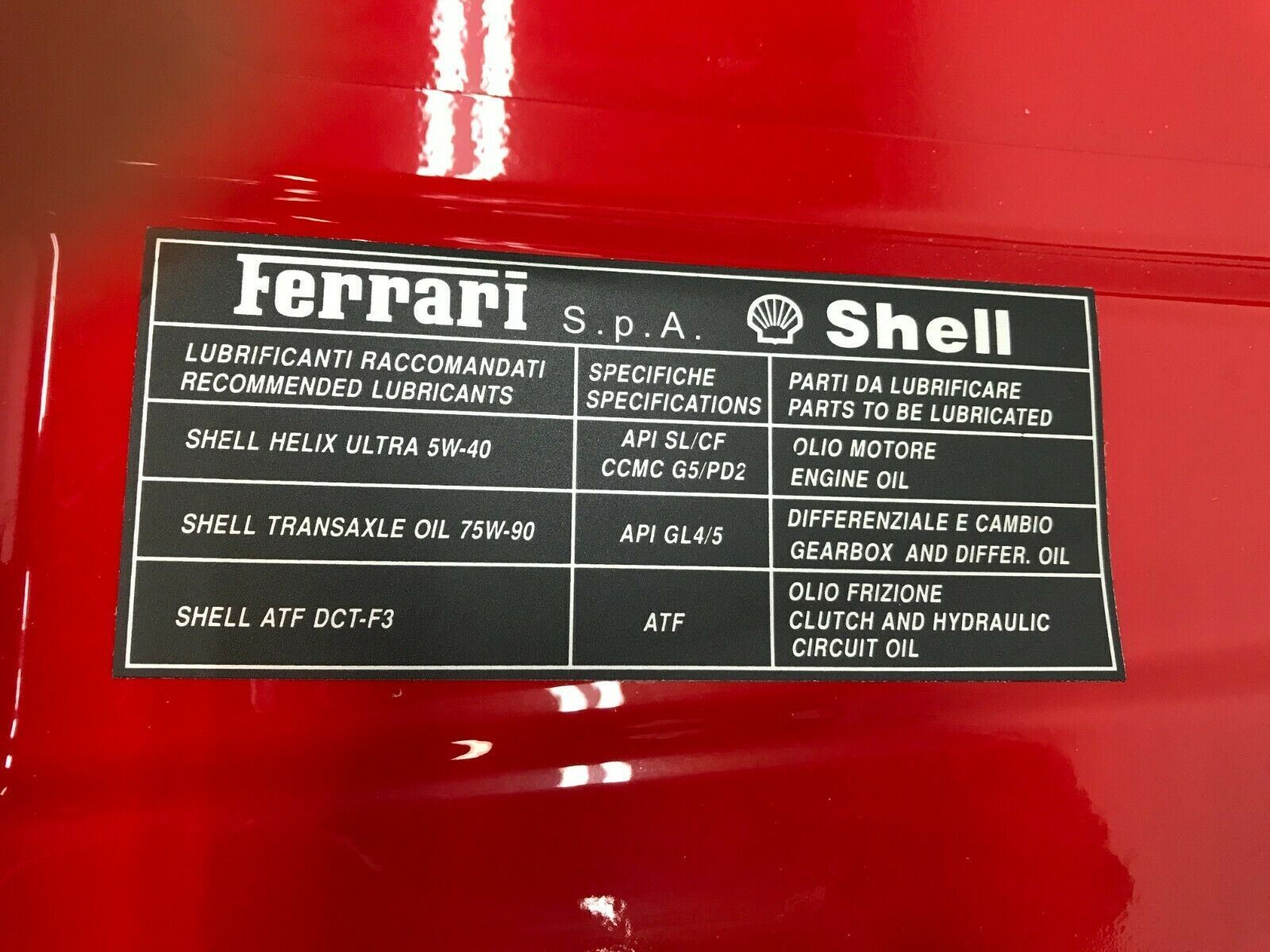 FERRARI 488 SPIDER REAR ENGINE LID BONNET DECK LID COVER W/ GRILLS OEM 87413911