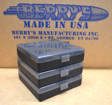 3 x 45 ACP -40 CAL - 10 MM  100 ROUND PLASTIC AMMO BOXES (SMOKE)