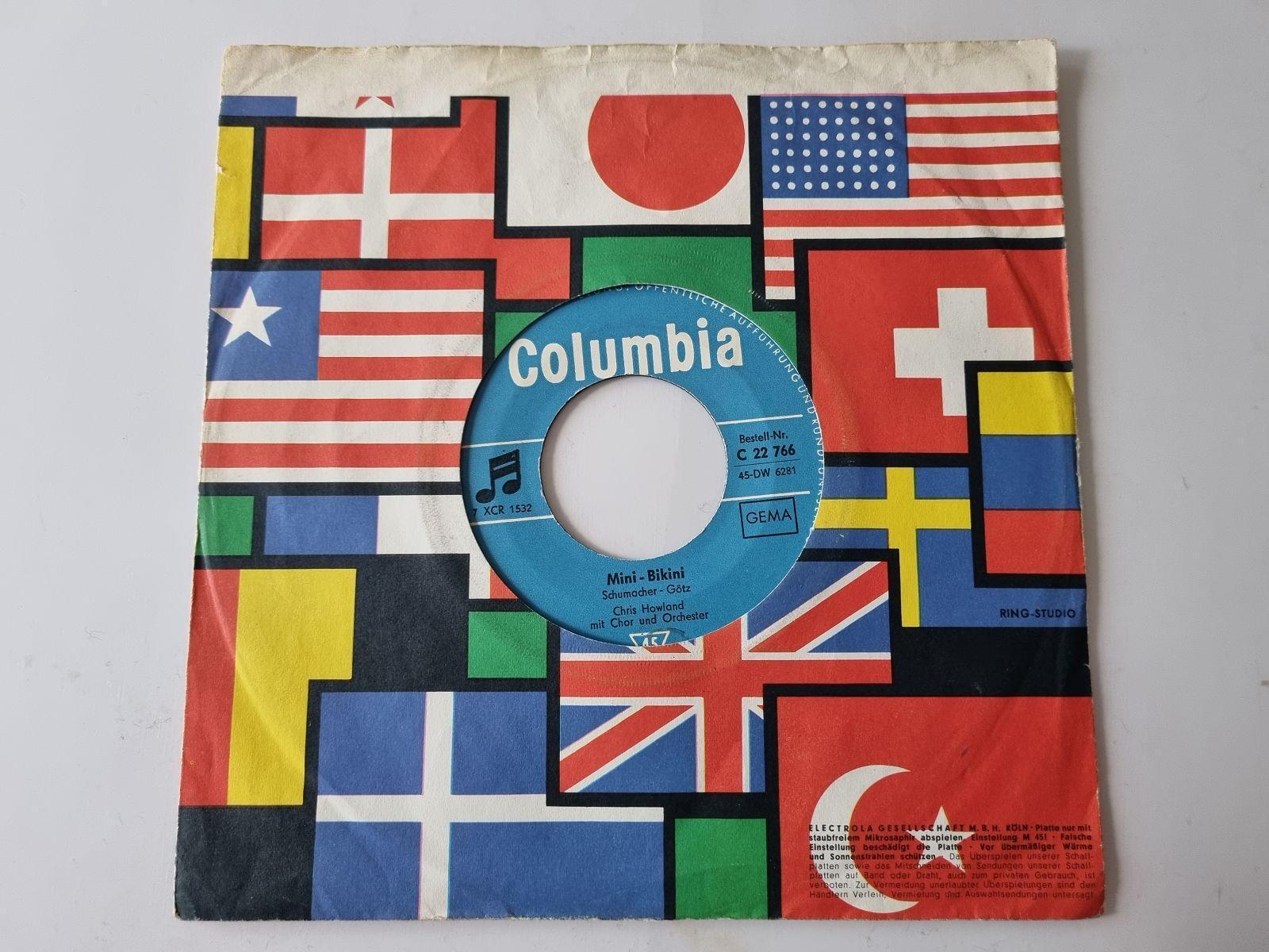 7"" Single Chris Howland - Mini-Bikini Vinyl Germany