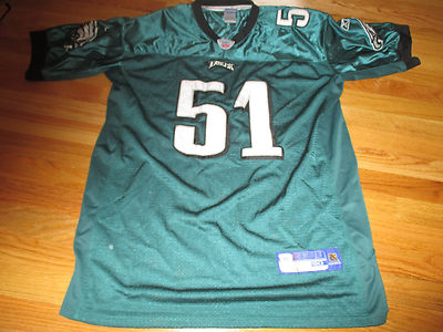 Reebok TAKEO SPIKES No. 51 PHILADELPHIA EAGLES On-Field (Size 50