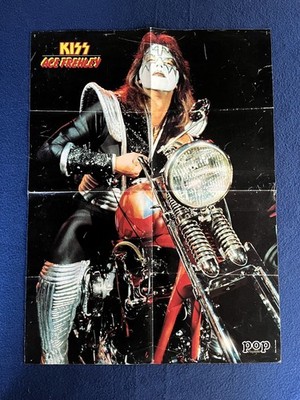 KISS 1976 ACE FREHLEY CHOPPER German Poster Music Magazine Popfoto
