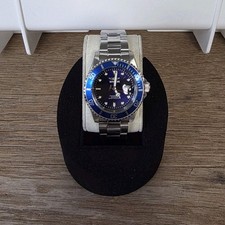 Invicta Pro Diver Quartz Blue Dial Silver Stainless Steel Men's Wristwatch 200m