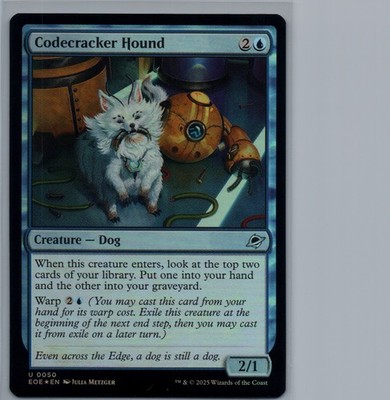 Codecracker Hound | 50 U Foil | Edge of Eternities | Near Mint