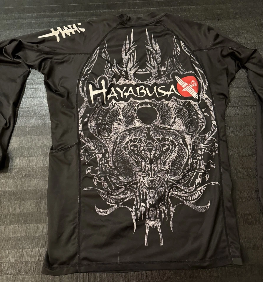 Camisa Hayabusa Mizuchi Rashguard Manga Larga Negra Para Hombre Talla M Foto 2 de 4
