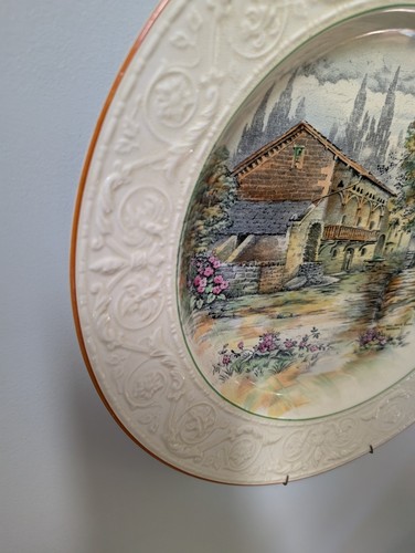 Vintage DEVON WARE Fieldings British Scenes Decorative Serving Plate 13" England - Picture 6 of 13