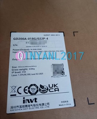 1PC New INVT Inverter GD200A-018G/022P-4 18.5KW