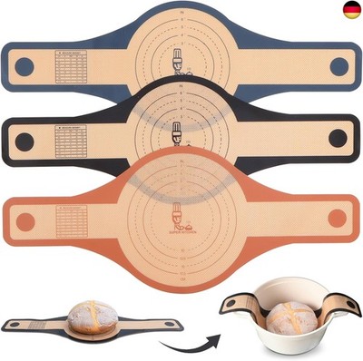 SUPER KITCHEN 3PCS 2Größe 24cm&21cm Silikon Brotschlinge mit Extra Breiten u