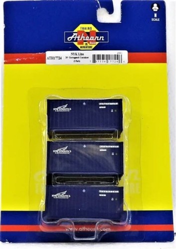 Contenedor corrugado escala N Athearn 17724 NYK 20' paquete de 3 | Condition: New
