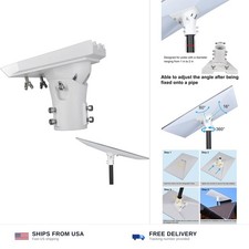 Pipe Adapter Wall Pole Mount for Starlink Standard 4/4X/Gen3,White