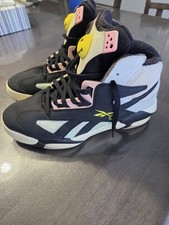  REEBOK SHAQ ATTAQ 10 SMILE SMILEY GX2250 PINK YELLOW BLUE TEAL CAR  Used