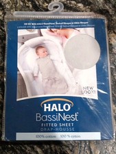 Halo Fitted Sheets For Basinet New