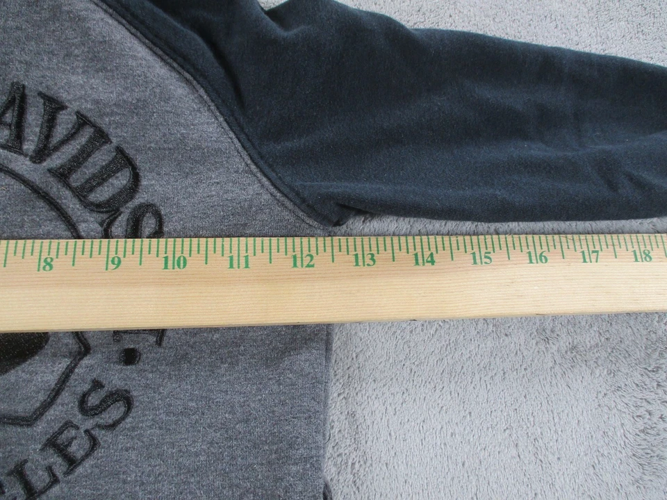 Harley-Davidson Sudadera con Capucha Bebé Niño 2T Cremallera Completa Gris Negro Polar Calavera Usada en Excelente Condición Foto 2 de 4