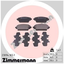 Satz Bremsbeläge Bremsklötze vorne für Nissan Almera Tino V10 Primera | 75660