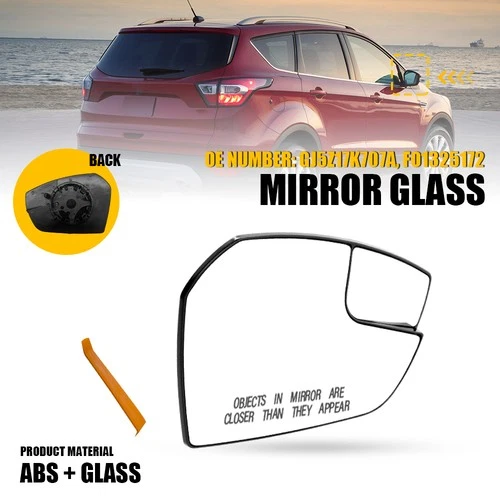 No heated Passenger Side Door Wing Mirror Glass Fit 2017 2018 2019 Ford Escape