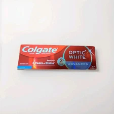 Colgate Optic White Advanced Hydrogen Peroxide Whitening Toothpaste, 3.2 oz Tube