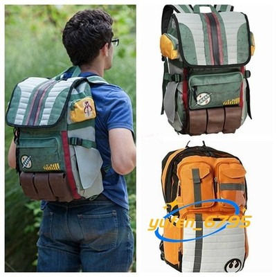Star Wars Backpack Rebel Alliance Icon Laptop School Shoulder Gift Boba Fett Bag