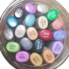 Copic Sketch Double Sided Markers Lot of 20 Tested