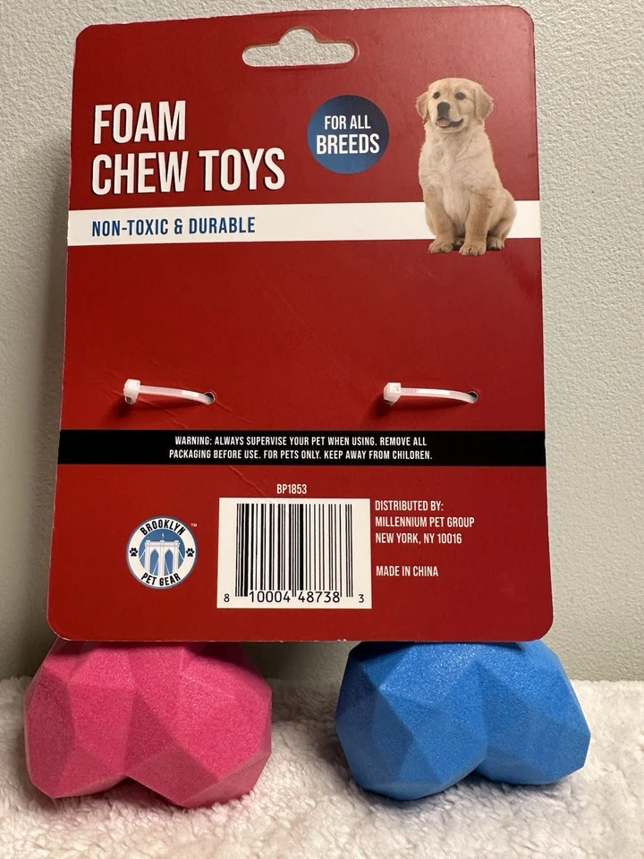 Juguetes para masticar de espuma ~ no tóxicos y duraderos ~ para todas las razas ~ raros de encontrar descontinuados Foto 2 de 3