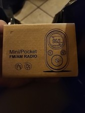 AM FM Portable Pocket Radio Mini Digital LCD Stereo Receiver Earphone USB Cable