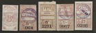 d106 GB  LONDON & SOUTH WESTERN RAILWAY PAID labels 3d, 5d, 6d, 1/- & £ 1