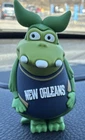 Yowie NBA edition figurine  character "Crag," wearing a New Orleans jersey