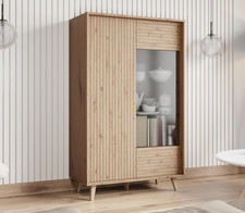 Standvitrine Asopus 2D Bücherregal Vintage Vitrine Buchregal Kollektion PR M24