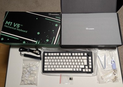 Akko Monsgeek M1 V5 VIA (ISO-DE) Custom Keyboard Set - Huano Caramel Latte V4