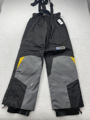 SNC Ski Snowboard Overall Pants Women s Size 46 Made In France Black Patch NEW