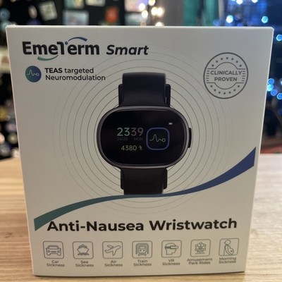 EmeTerm Smart Anti-Nausea Wristwatch Touchscreen Sickness Relief Open Box