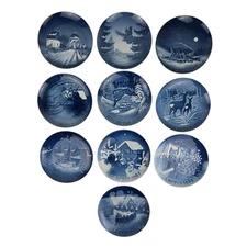 Set of 10 B & G Bing & Grondahl 1960-1969 Christmas Plates