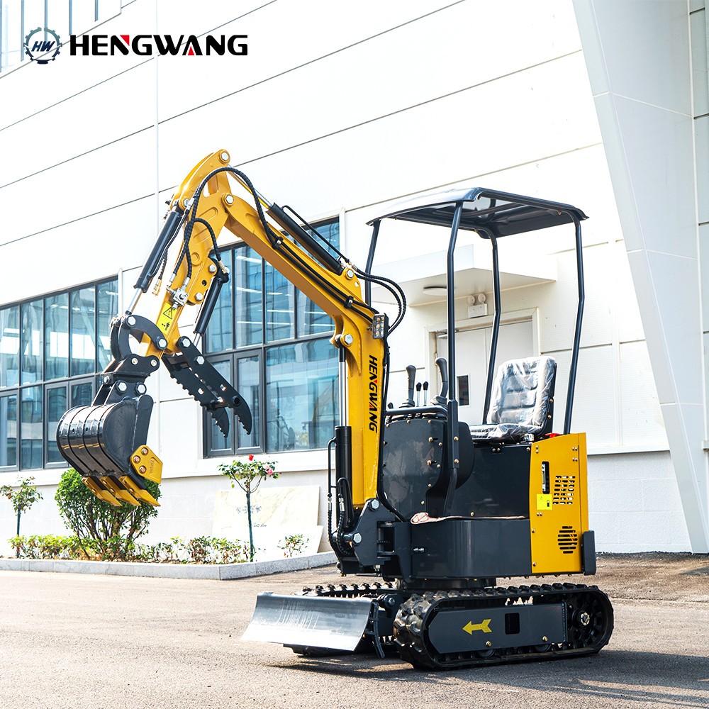 Mini Excavator With Chassis Extension And Boom Swing 15HP Free Shipping