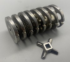 INOX Fleischwolf Lochscheibe Kreuzmesser für Bosch MUZ 4 MUZ 5 MUM 4 MUM 5