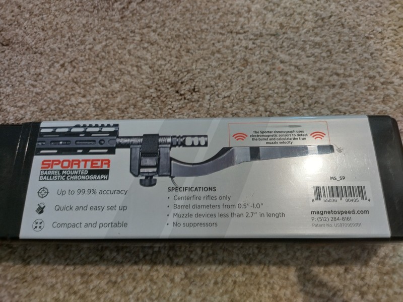 Magnetospeed Sporter Barrel Mounted Portable Chronograph for Rifle Centerfire