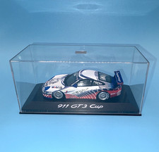 MINICHAMPS 1:43 Porsche 911 GT3 Cup Mobil 1 Michelin Diecast w/ Case Stand