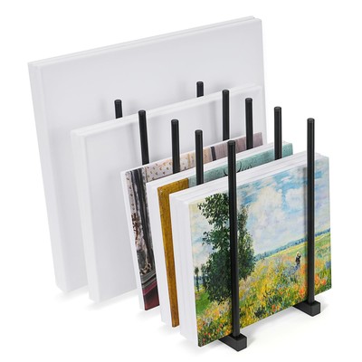 Art Storage Rack Painting Canvas Storage Rack for Display, Metal Drawing Prin...
