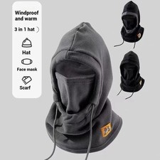Winter Warm Hat with Mask and Neck Warmer 3-in-1 Windproof Balaclava ,men, Women