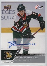 2022-23 Upper Deck CHL Auto Jordan Dumais #64 Auto 3xy