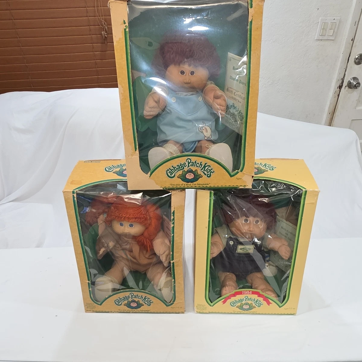 Cabbage Patch Kids Original (Unopened) with Vintage Dolls  Vintage Cabbage Patch Kids Baby Doll In Box KEVIN HECTOR CPK Babies main image 2