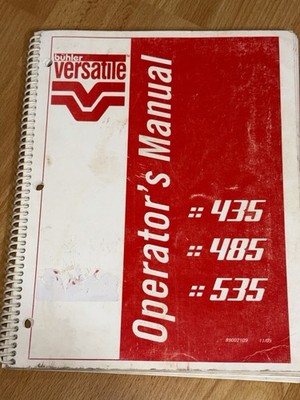 Buhler Versatile 435 485 535 Tractor Factory Operators Manual Genuine