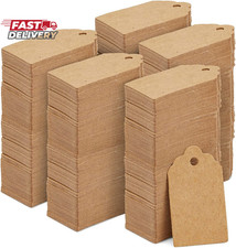 1000-Pack Small Kraft Paper Gift Tags with Holes, Sturdy Mini Marking Tags for M