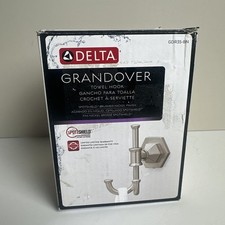 DELTA Grandover Multi-Purpose Towel Hook Bath Hardware Accessory Brushed Nickel