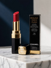Chanel Shade 148 Rouge Coco Flash Lipstick Hydrating Shiny Daily Lip Balm Stick