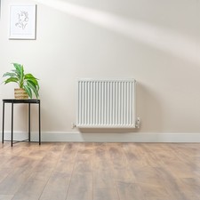 Nurad Type21 (Half)Compact Steel Panel Radiator: Traffic White 600mm H x 700mm L