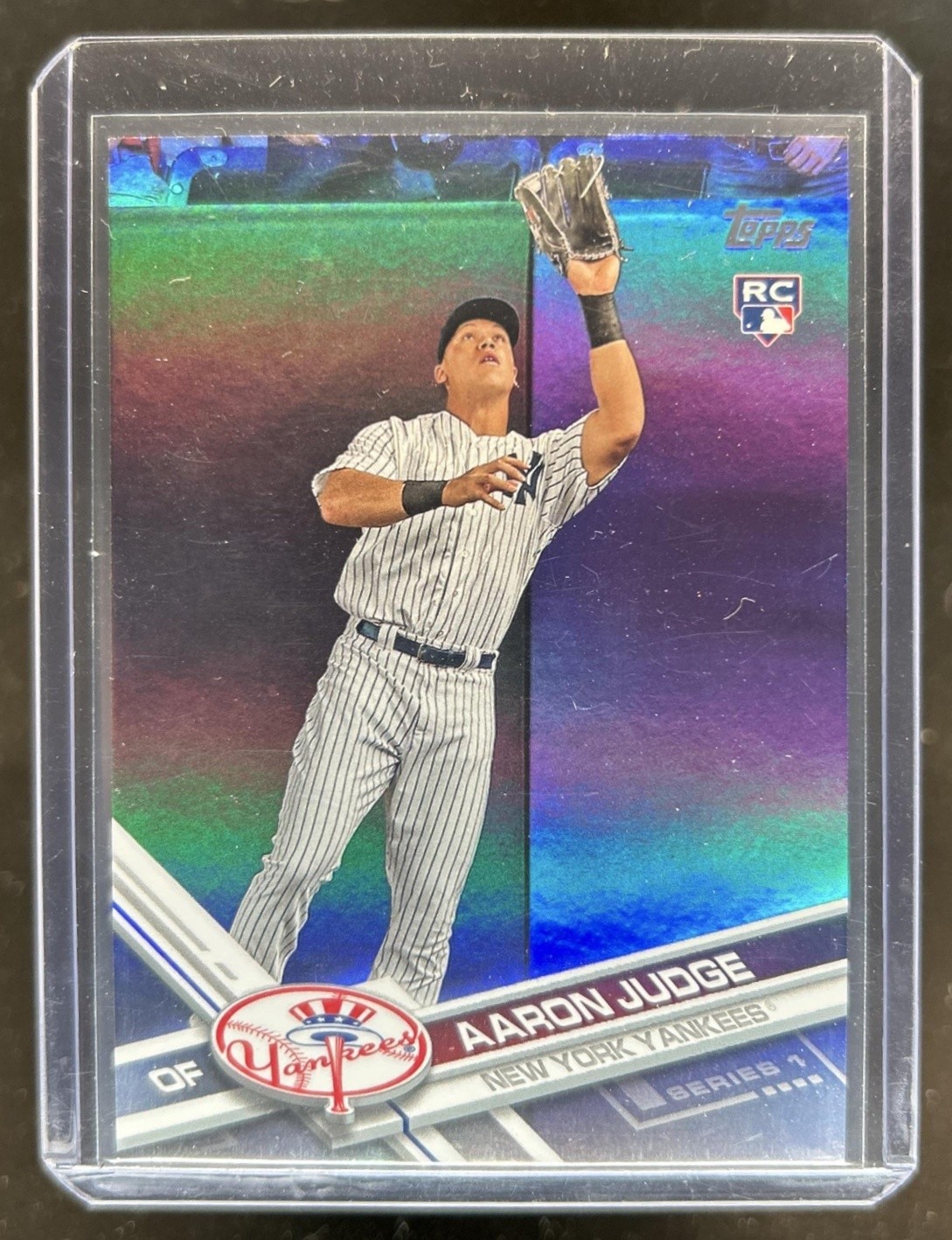 2017 Topps Aaron Judge RC Rainbow Foil Rookie #287 Yankees