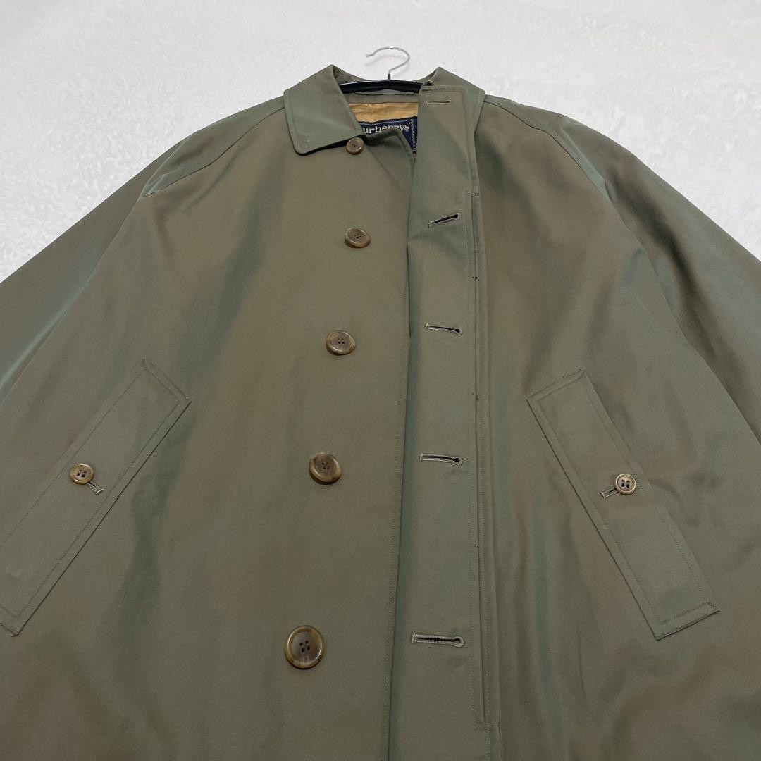 Burberry Single Sleeve Balmacaan Coat Nova Check Iridescent Size 170 For Men thumbnail 23