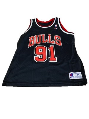 Vintage Champion Chicago Bulls #91 Dennis Rodman NBA Jersey Size