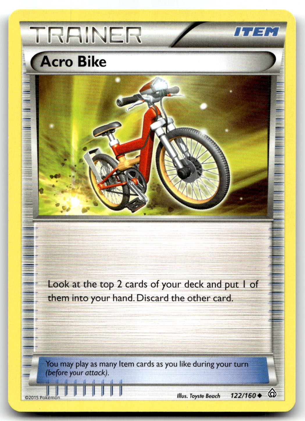Acro Bike 122/160 XY - Primal Clash Uncommon Normal Pokemon TCG LP