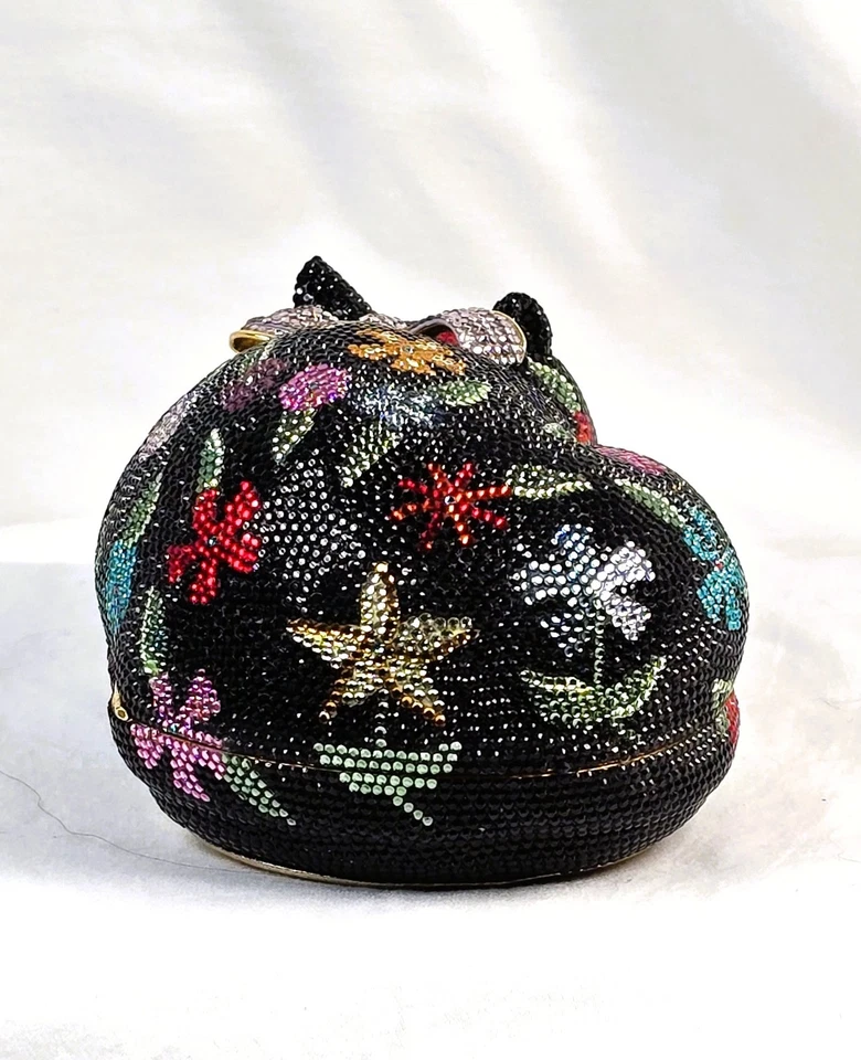 Minaudiere Judith Leiber DE COLECCIÓN Sleeping Cat--Raro, retirado Foto 4 de 4